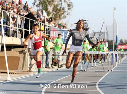 Thumbnail 1 in CIF Southern Section Masters Track and Field Championships (Girls Track Events) photogallery.