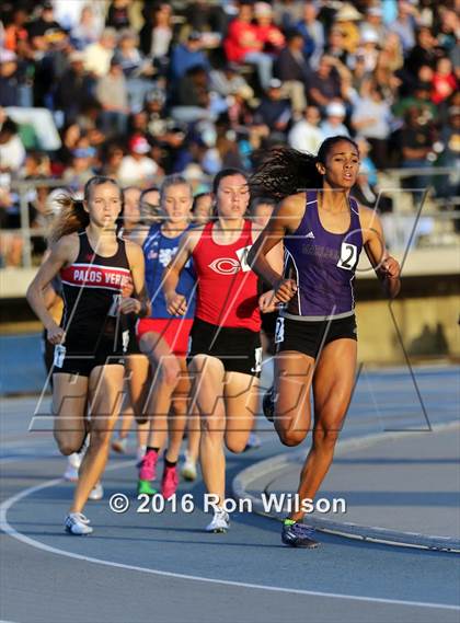 Thumbnail 2 in CIF Southern Section Masters Track and Field Championships (Girls Track Events) photogallery.