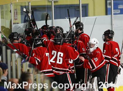 Thumbnail 2 in Ridgefield vs. New Canaan (FCIAC Semifinal) photogallery.