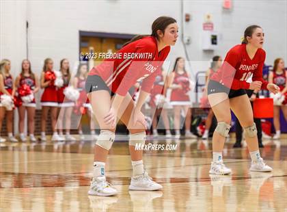 Thumbnail 2 in Ponder vs. Callisburg (UIL 3A Volleyball Area) photogallery.
