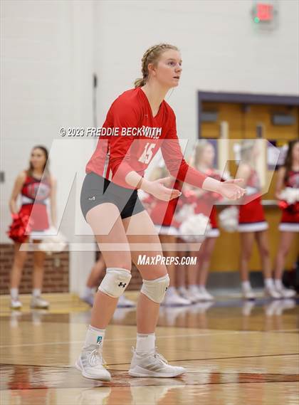 Thumbnail 1 in Ponder vs. Callisburg (UIL 3A Volleyball Area) photogallery.