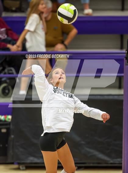 Thumbnail 2 in Ponder vs. Callisburg (UIL 3A Volleyball Area) photogallery.