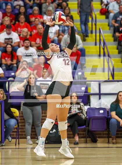 Thumbnail 3 in Ponder vs. Callisburg (UIL 3A Volleyball Area) photogallery.