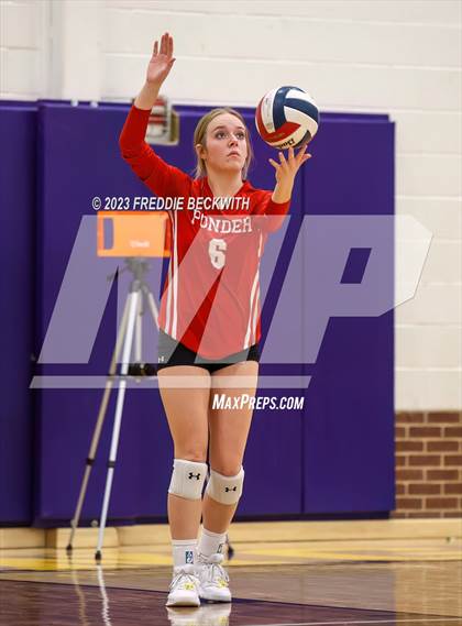 Thumbnail 3 in Ponder vs. Callisburg (UIL 3A Volleyball Area) photogallery.
