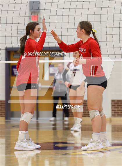 Thumbnail 3 in Ponder vs. Callisburg (UIL 3A Volleyball Area) photogallery.