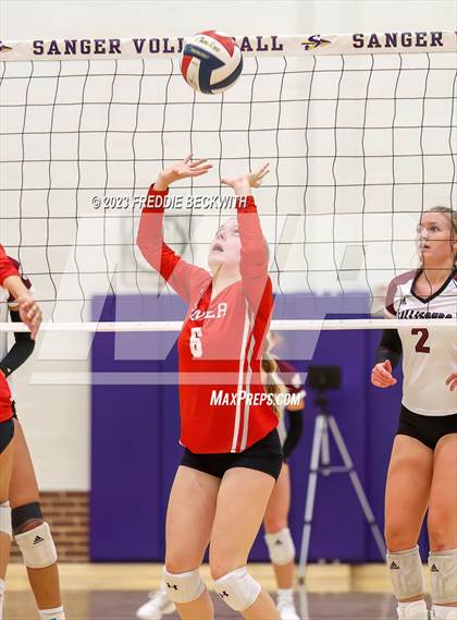 Thumbnail 3 in Ponder vs. Callisburg (UIL 3A Volleyball Area) photogallery.