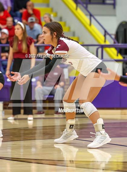 Thumbnail 3 in Ponder vs. Callisburg (UIL 3A Volleyball Area) photogallery.