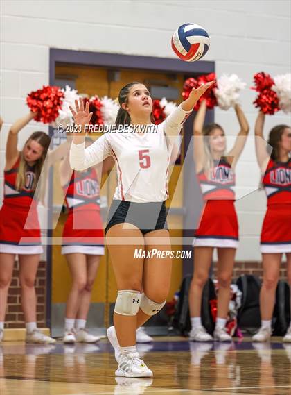 Thumbnail 2 in Ponder vs. Callisburg (UIL 3A Volleyball Area) photogallery.