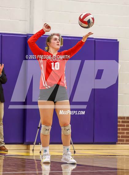 Thumbnail 3 in Ponder vs. Callisburg (UIL 3A Volleyball Area) photogallery.