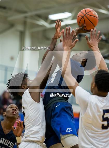 Thumbnail 2 in Newburgh Free Academy vs. Poughkeepsie (Officials vs Cancer) photogallery.