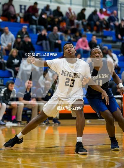 Thumbnail 2 in Newburgh Free Academy vs. Poughkeepsie (Officials vs Cancer) photogallery.