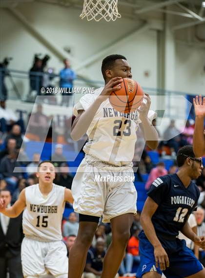 Thumbnail 1 in Newburgh Free Academy vs. Poughkeepsie (Officials vs Cancer) photogallery.