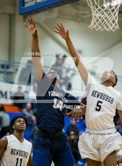 Thumbnail 2 in Newburgh Free Academy vs. Poughkeepsie (Officials vs Cancer) photogallery.