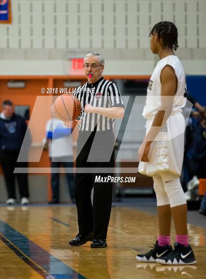 Thumbnail 1 in Newburgh Free Academy vs. Poughkeepsie (Officials vs Cancer) photogallery.