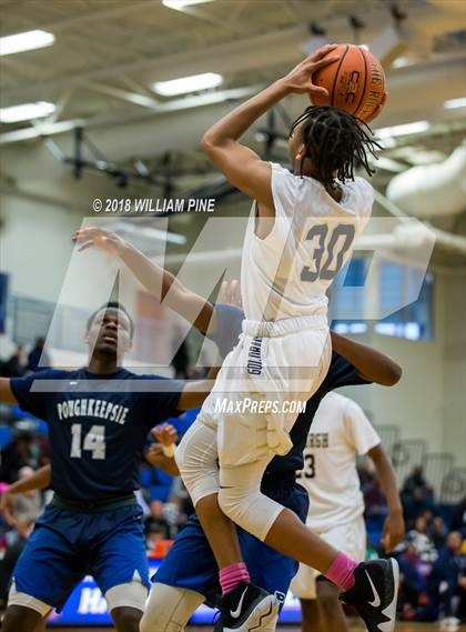 Thumbnail 2 in Newburgh Free Academy vs. Poughkeepsie (Officials vs Cancer) photogallery.