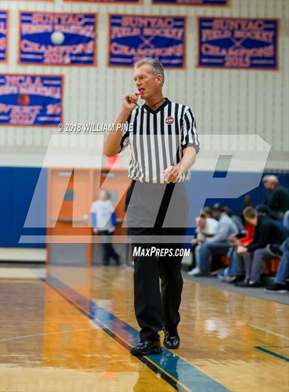 Thumbnail 1 in Newburgh Free Academy vs. Poughkeepsie (Officials vs Cancer) photogallery.