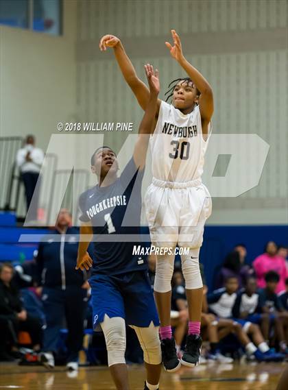 Thumbnail 2 in Newburgh Free Academy vs. Poughkeepsie (Officials vs Cancer) photogallery.