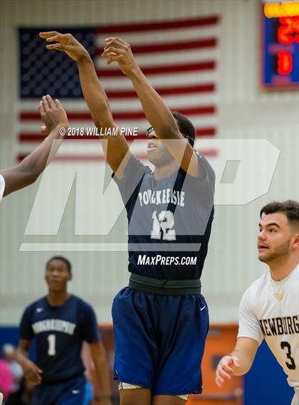 Thumbnail 2 in Newburgh Free Academy vs. Poughkeepsie (Officials vs Cancer) photogallery.