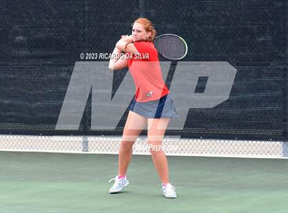 Thumbnail 2 in Lindale vs Wimberley (UIL Tennis 4A Doubles Quarterfinals) photogallery.