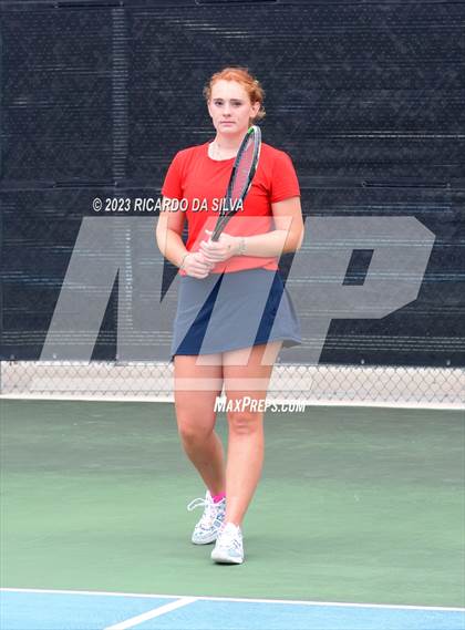 Thumbnail 1 in Lindale vs Wimberley (UIL Tennis 4A Doubles Quarterfinals) photogallery.