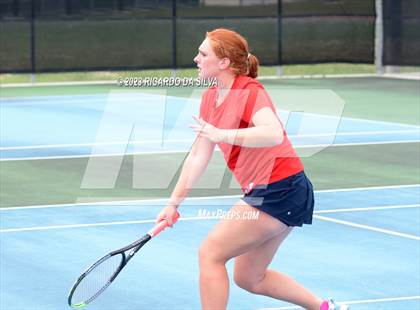 Thumbnail 2 in Lindale vs Wimberley (UIL Tennis 4A Doubles Quarterfinals) photogallery.