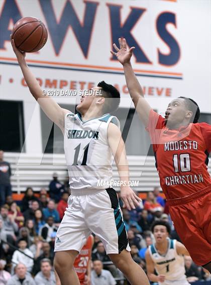 Thumbnail 2 in Modesto Christian vs. Sheldon (CIF NorCal Open Div. Final) photogallery.
