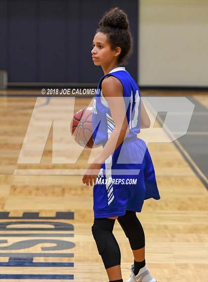 Thumbnail 3 in MacArthur [Douglas] vs Brennan (NISD Basketball Tournament) photogallery.