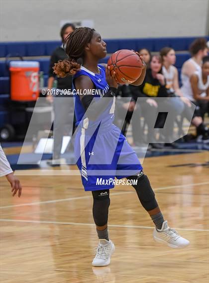 Thumbnail 3 in MacArthur [Douglas] vs Brennan (NISD Basketball Tournament) photogallery.