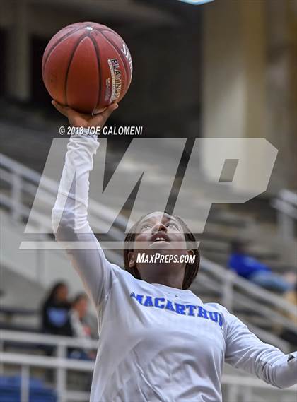 Thumbnail 2 in MacArthur [Douglas] vs Brennan (NISD Basketball Tournament) photogallery.