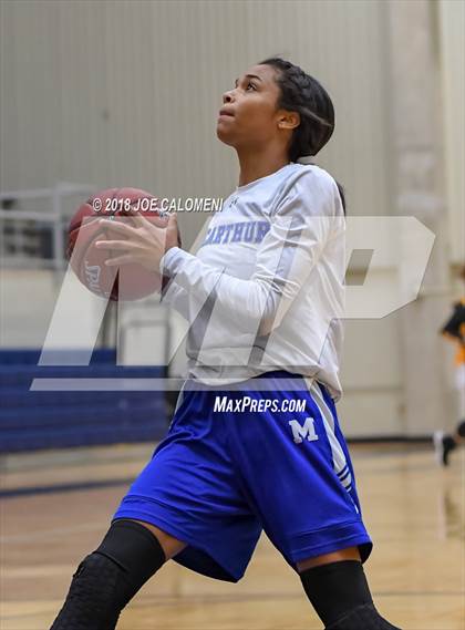 Thumbnail 2 in MacArthur [Douglas] vs Brennan (NISD Basketball Tournament) photogallery.