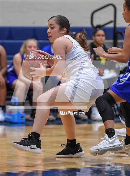 Thumbnail 3 in MacArthur [Douglas] vs Brennan (NISD Basketball Tournament) photogallery.