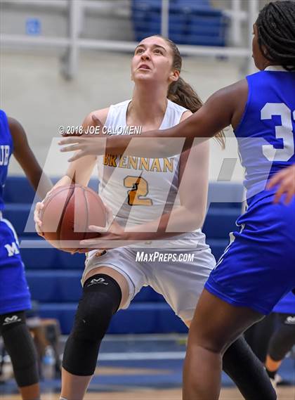 Thumbnail 1 in MacArthur [Douglas] vs Brennan (NISD Basketball Tournament) photogallery.