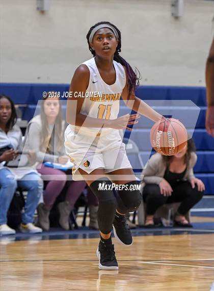 Thumbnail 3 in MacArthur [Douglas] vs Brennan (NISD Basketball Tournament) photogallery.