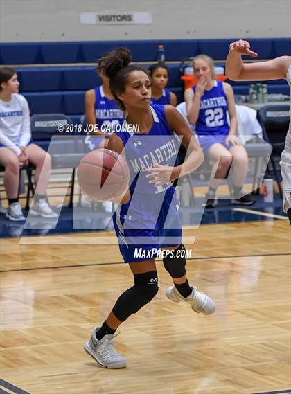Thumbnail 2 in MacArthur [Douglas] vs Brennan (NISD Basketball Tournament) photogallery.