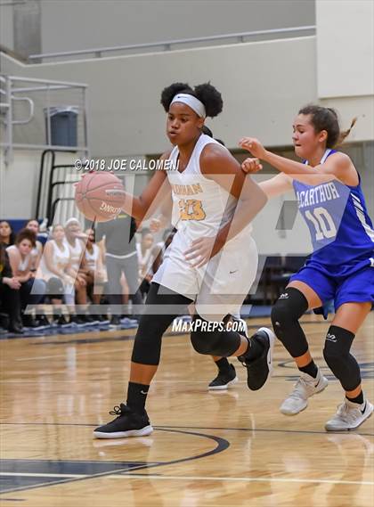 Thumbnail 1 in MacArthur [Douglas] vs Brennan (NISD Basketball Tournament) photogallery.
