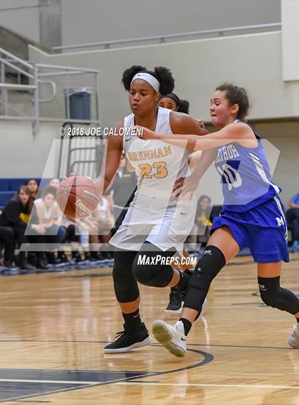 Thumbnail 2 in MacArthur [Douglas] vs Brennan (NISD Basketball Tournament) photogallery.