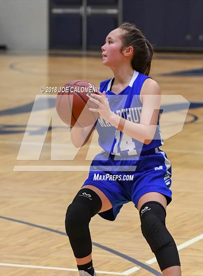 Thumbnail 3 in MacArthur [Douglas] vs Brennan (NISD Basketball Tournament) photogallery.