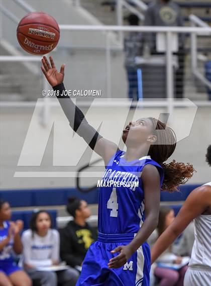 Thumbnail 1 in MacArthur [Douglas] vs Brennan (NISD Basketball Tournament) photogallery.