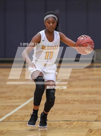Thumbnail 2 in MacArthur [Douglas] vs Brennan (NISD Basketball Tournament) photogallery.