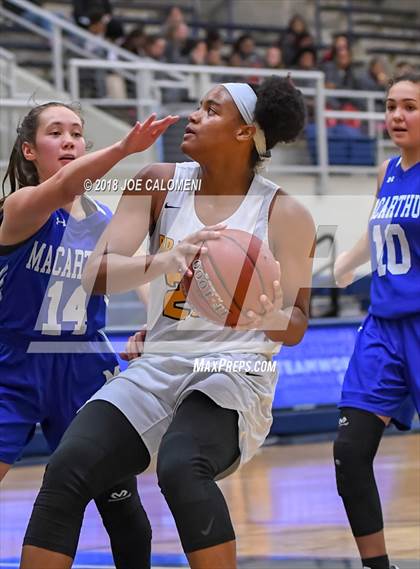Thumbnail 3 in MacArthur [Douglas] vs Brennan (NISD Basketball Tournament) photogallery.