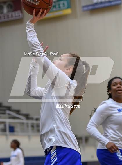 Thumbnail 2 in MacArthur [Douglas] vs Brennan (NISD Basketball Tournament) photogallery.