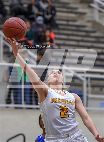 Thumbnail 3 in MacArthur [Douglas] vs Brennan (NISD Basketball Tournament) photogallery.