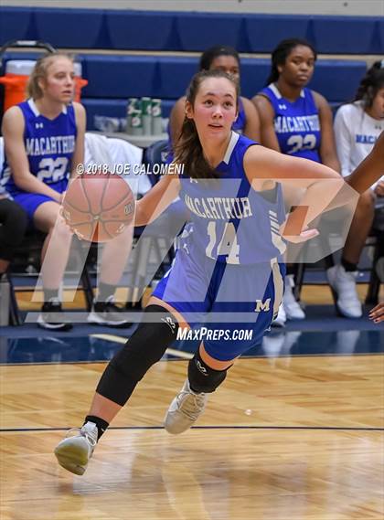 Thumbnail 3 in MacArthur [Douglas] vs Brennan (NISD Basketball Tournament) photogallery.