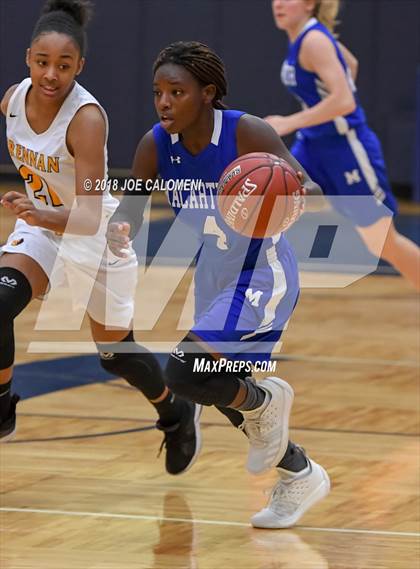 Thumbnail 2 in MacArthur [Douglas] vs Brennan (NISD Basketball Tournament) photogallery.