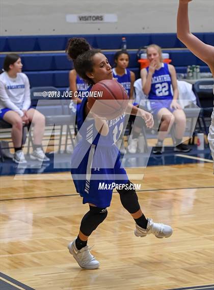 Thumbnail 3 in MacArthur [Douglas] vs Brennan (NISD Basketball Tournament) photogallery.