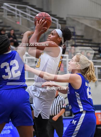 Thumbnail 3 in MacArthur [Douglas] vs Brennan (NISD Basketball Tournament) photogallery.
