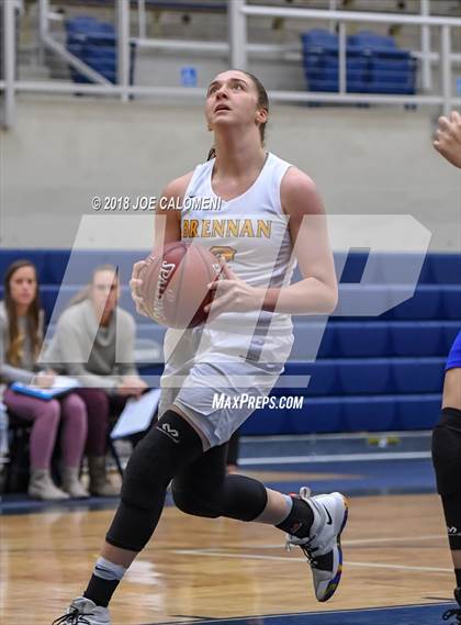 Thumbnail 2 in MacArthur [Douglas] vs Brennan (NISD Basketball Tournament) photogallery.
