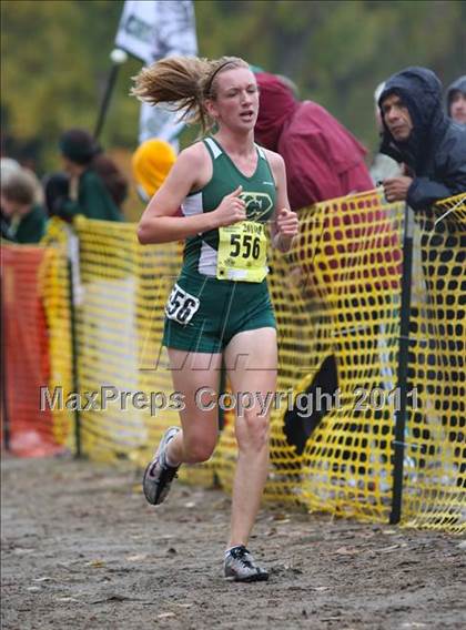 Thumbnail 1 in CIF State Cross Country Championships (D2 Girls) photogallery.