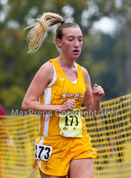 Thumbnail 1 in CIF State Cross Country Championships (D2 Girls) photogallery.