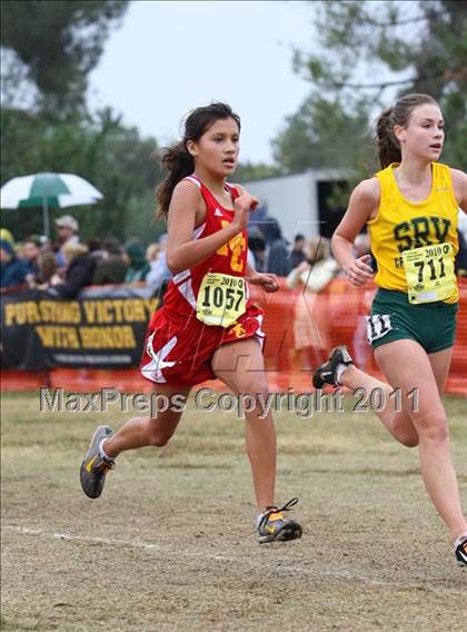 Thumbnail 2 in CIF State Cross Country Championships (D2 Girls) photogallery.